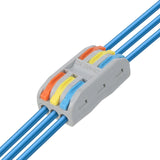 10pcs Wire Connectors Compact Splicing Connectors Cable Connector Set Lever Lock Connectors Universal Wiring Cable Connector