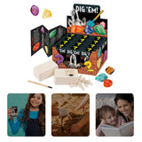 Gemstone Dig Kit Gem Mining Tool Open and Discover 12 Unique Stones Christmas Holiday Birthday Educational Toys Gifts for Kids