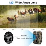 HH-662 Outdoor HD Camera Field Trail Wildlife Camera 1080P 940nm Camera Surveillance Infrared Camera Night Vision Hunting Camera