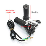 24V/36V/48V Electric Bike Twist Grip Throttle with LCD Battery Display Electric Bicycle Throttle Grip with Power Indicator