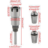 Shank Router Bit Collet,1/4 Shank Router Collet Chuck Converter Adapter Chuck Driver For Lathe CNC Router Cutter Milling