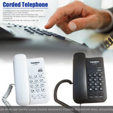Wall Mounted Hotel Landline Corded Telephone Fast Dial Mini Portable Caller ID Home Office Call Memory Plastic Loud Sound