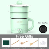 220V Mini Multifunction Electric Cooking Machine Household Single/Double Layer Hot Pot Multi Electric Rice Cooker Non-stick Pan