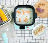 220V Electric Steaming Cooking Machine Drawer Type Intestine Powder Machine With Frying Pan For Home Barbecue
