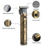Professional Hair Clippers Trimmer 0mm Rechargeable Hair Shaving Machine Hair Cutting Beard Cordless Barber For Men Hair Trimmer