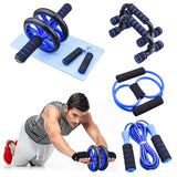 Resistance Bands Push Up Stand Bar Abdominal Wheel AB Roller Jump Rope Grip Strength Exercise Home Gym Fitness Muscle Trainer