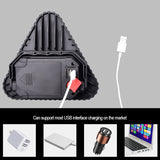 COB Glare Floodlight Car Triangle Warning Light USB Rechargeable Floodlight LED Bulbs CE Litwod 2 Years