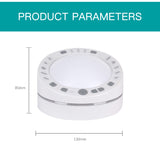 New White Noise Machine USB Rechargeable Timing Sleep Instrument Warm Light Night Baby Sleep Soothing Sleep Aid For Baby Adults