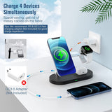 5 in 1 Wireless Charging Station Fast Charging Dock Station Holder for Magsafe iPhone 13 Mini 12 Pro Max Apple Watch AirPods Pro
