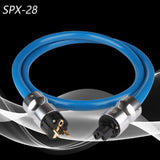 HIFI SPX-28 High Power EMC Shield AC Power Cord Silver Plated Schuko Power Cord Cable HIFI