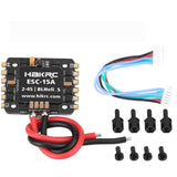 HAKRC 15A 20A 30A 40A 50A 4In1 50A 3-6S BLHeli_32 5V 3A BEC Dshot1200 Mini Size ESC for DIY Quadcopter FPV Racing Drone
