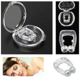 Silicone Magnetic Anti Snore Stop Snoring Nose Clip Sleep Tray Sleeping Aid Apnea Guard Night Device with Case