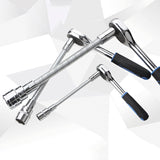 3Pcs/.set 1/4"-3/8"-1/2" Electric Wrench Elastic Rod Set Universal Flexible Shaft Sleeve Extension Rod Bendable Flexible Shaft