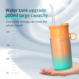 Retractable Oral Irrigator Dental Water Jet Tools USB 200ML Waterproof 3 Modes 4 Nozzles Mouth Washing Machine Teeth Whitening
