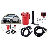 Oil Catch Can Kit 500ml Aluminum Fits for F 150 5.0L 2011-2019 Moulding