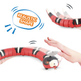 Smart Sensing Interactive Cat Toys Automatic Eletronic Snake Cat Teasering Play USB Rechargeable Kitten Toys for Cats Dogs Pet