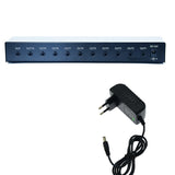 1Piece NJM4556A DC12-24V 1 In 10 Out Stereo Headphone Amplifier Multi-Channels Audio Distributor Independent Control
