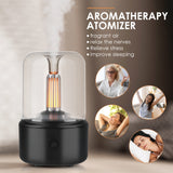 Candlelight Aromatherapy Humidifiers Essential Oils Fragrance Diffusers 120ML House USB Air Humidifier with Night Light for Home