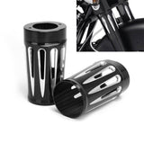 CNC Cut Black Billet Aluminum Fork Boot Slider  For  14-2016