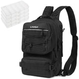 Fishing Tackle Backpack w 4Trays Storage Bag Outdoor Shoulder Backpack Waterproof Fish Gear Bags w 4 Tackle Box Fishing Gear Bag
