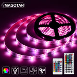 LED Strip Light RGB 5050 SMD DC12V Flexible LED Lamp Tape Ribbon 20M TV Desktop Screen BackLight led lights for room Diode Tape