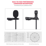 MY2 Mini Lapel Lavalier Microphone Professtional 3.5mm Jack Wired Clip-on Audio Mic for iPhone SmartPhone Android PC Laptop