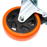 1pc 4 / 5 inch Furniture Caster Wheel w/ Brake Soft Rubber Swivel Caster Roller Wheel For Heavy Duty Machine Platform Trolley