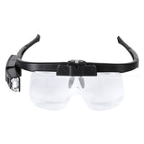 4.5 Power glasses repair magnifying glass six power reading and newspaper repair two LED light sources adjustable