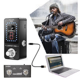 CUVAVE LOOPER PRO Advanced Guitar Loop Pedal Guitar Parts Effects Pedal 9 Loops Unlimited Overdubs Built-in Tuner Function