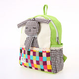 Kids School Bags Backpack Canvas Children' Backpack cute Cartoon Rabbit Children Kindergarten Primary Schoolbags 2018