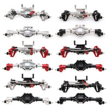 Front &amp; Rear CNC Metal Portal Portal Axle Kit for Axial SCX10 II 90046 90047 313mm Wheelbase 1/10 RC Car Upgrade Parts