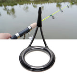 8pcs 8 Size Fishing Rod Guide Stainless Steel & Ceramic Tip Top Ring Circle Pole Repair Kit Set Fishing Fishing accessories