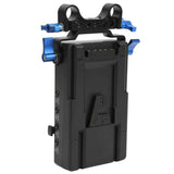 V Mount Lock Battery Plate Low Standby Power Consumption V Mount Battery Plate with 15mm Rod Clamp for Mobile Phone
