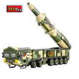 WW2 Military Series World War II Army DF-26 Medium-Range Ballistic Missile Vehicle MOC Building Blocks Bricks Toys Gifts