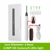 3.9mm Wireless Visual Ear Pick HD Camera Otoscope for Ear Nose Oral Inspection LED Light Wifi Ear Endoscope Ear Care Borescope