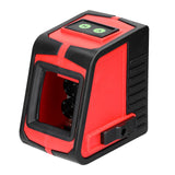 Multifunctional 2 Lines Laser Level Large Window Leveling Tool with 3° Self-leveling and Sound Light Alarm Function