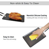 Mini BBQ Non-Stick Grill Pan with Handle Camping Grill Barbecue Tray Cheese Pan for Outdoor Camping Backpacking Picnic
