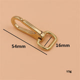 Pure Brass Square Bottom Movable Hook Bag Hook Buckle Pure Copper Bag Buckle Handmade Leather Hardware Accessories 008