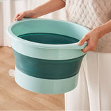10L Folding Foot Bath Bucket Household High Calf Barrel Travel Portable Footbath Massage Foldable Foot Bath Basin
