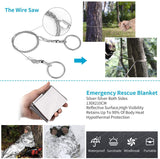 Gifts for Man 14 in 1 Survival kit Tool Emergency Tactical Outdoor Camp Equipment Supplies Kits for Hiking Camping Adventures