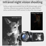 Digital Camera 1080P Full HD Ordro Z20 IR Night Vision Vlog Cameras Camcorder for Blogger YouTube Videos Shooting