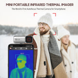 GUIDE MobIR 2S Infrared Thermal Imager Auto Focus Pocket Size Smartphone IR Thermal Camera 256x192 IR Resolution -20~150℃