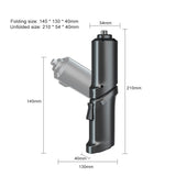 3.5N/M Cordless Electric Screwdriver Bits USB Rechargeable Foldable Electric Bend Straight Heads Adjustable with LED Flashlight