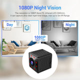 G36 Mini Camera 1080P Cloud Storage APP Infrared Night Vision H.264 WiFi 360° Panoramic Motion Detection IP Camera Black