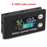 8-100V Auto Car Motorcycle Lead-acid Lithium Battery Capacity Voltage Tester Percentage Meter Car Battery Detector Tester