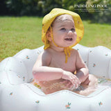 Inflatable Swimming Pool Petal Kiddie Paddling Pool Indoor and Outdoor Portable Baby Swimming Pool Swim Center for Garden