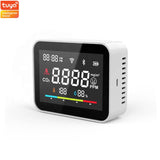 Tuya Wifi CO2 Meter VOC Gas Detector Smart Air Quality Monitor Automation Alarm Detector Temperature Humidity Sensor