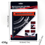 Goniometer Measuring Tool Positioning Angle Ruler Aluminum Alloy Layout Gauge With Base Magnet Fixed Adjustable Triangle Plate
