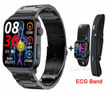 Smart Watch E500 Blood Glucose ECG High End Health Monitoring Blood Pressure Body Temperature Smartwatch Men Fitness Tracker