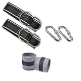 Outdoor Hammock Tree Swing Hanging Straps Kit,5Ft with 2 Locking Carabiners and 2 Tree Protectors,for Swings & Hammocks
